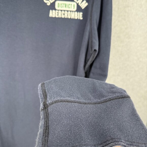 Abercrombie Fitch Mens VTG Shirt Size XL Blue 90s Muscle Slalom Team District 9 - Picture 4 of 10